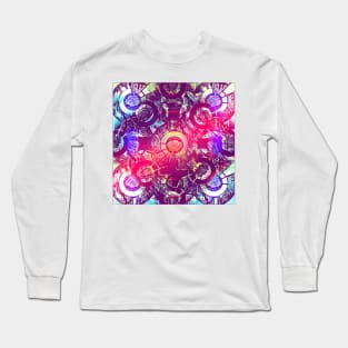 Golden Rose In Chaos Abstract Long Sleeve T-Shirt